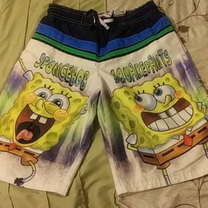 spongebob pants swim trunks